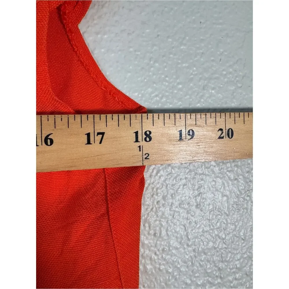 J Crew Orange Cap Sleeve Blouse Womens 0P Casual Spring Preppy Shirt Top
